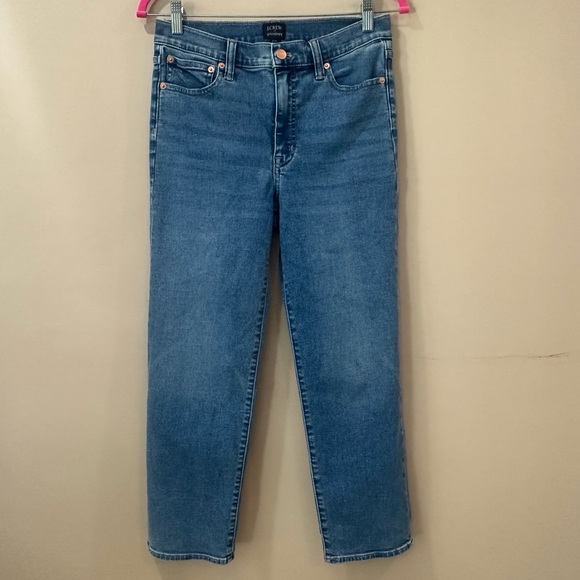 J. Crew Denim - J.Crew Stovepipe Jeans Womens 27P Signature Stretch Medium Wash High Rise